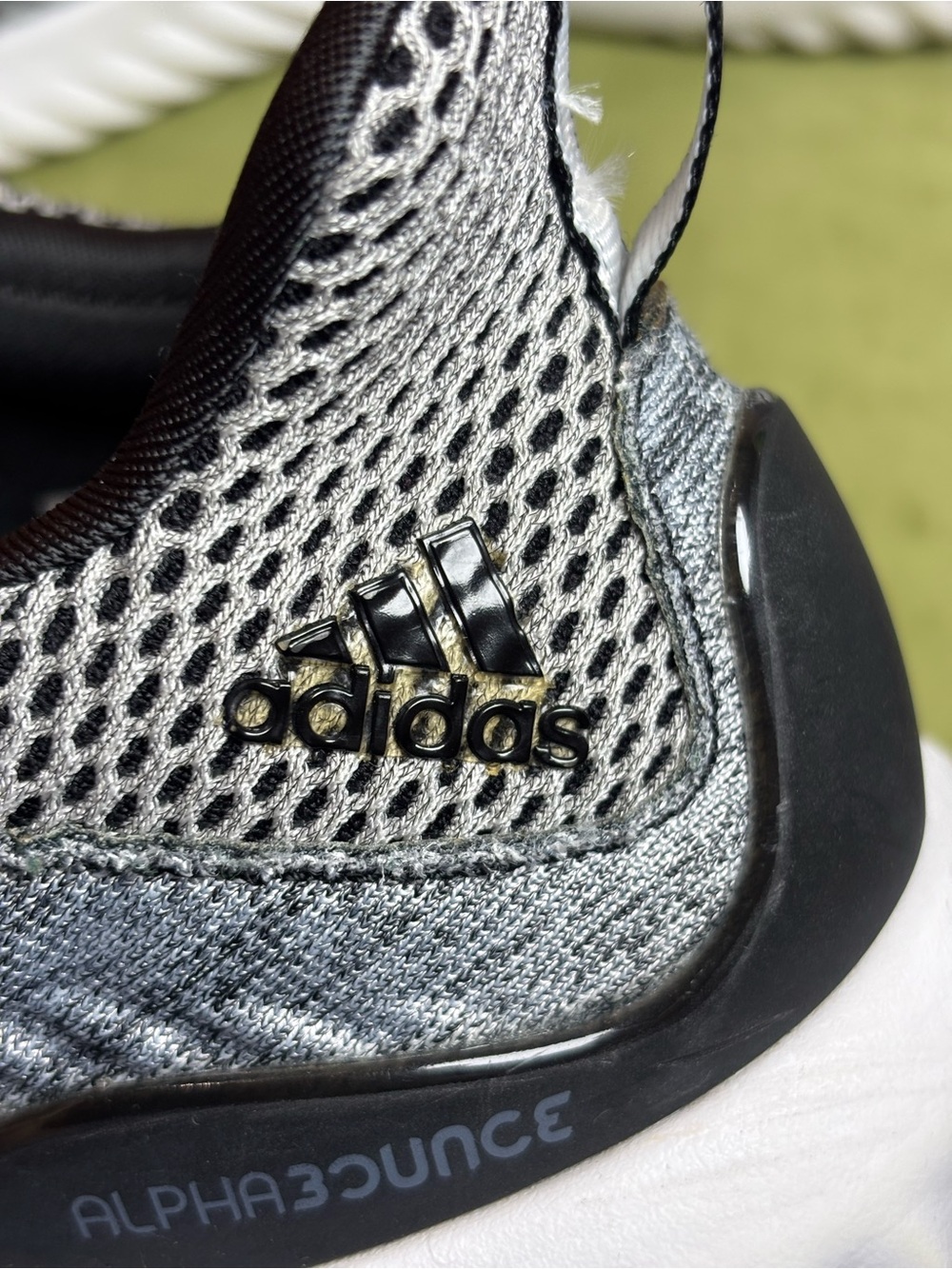 adidas Grey and Black Knit Athletic Sneakers - Picture 8 of 11